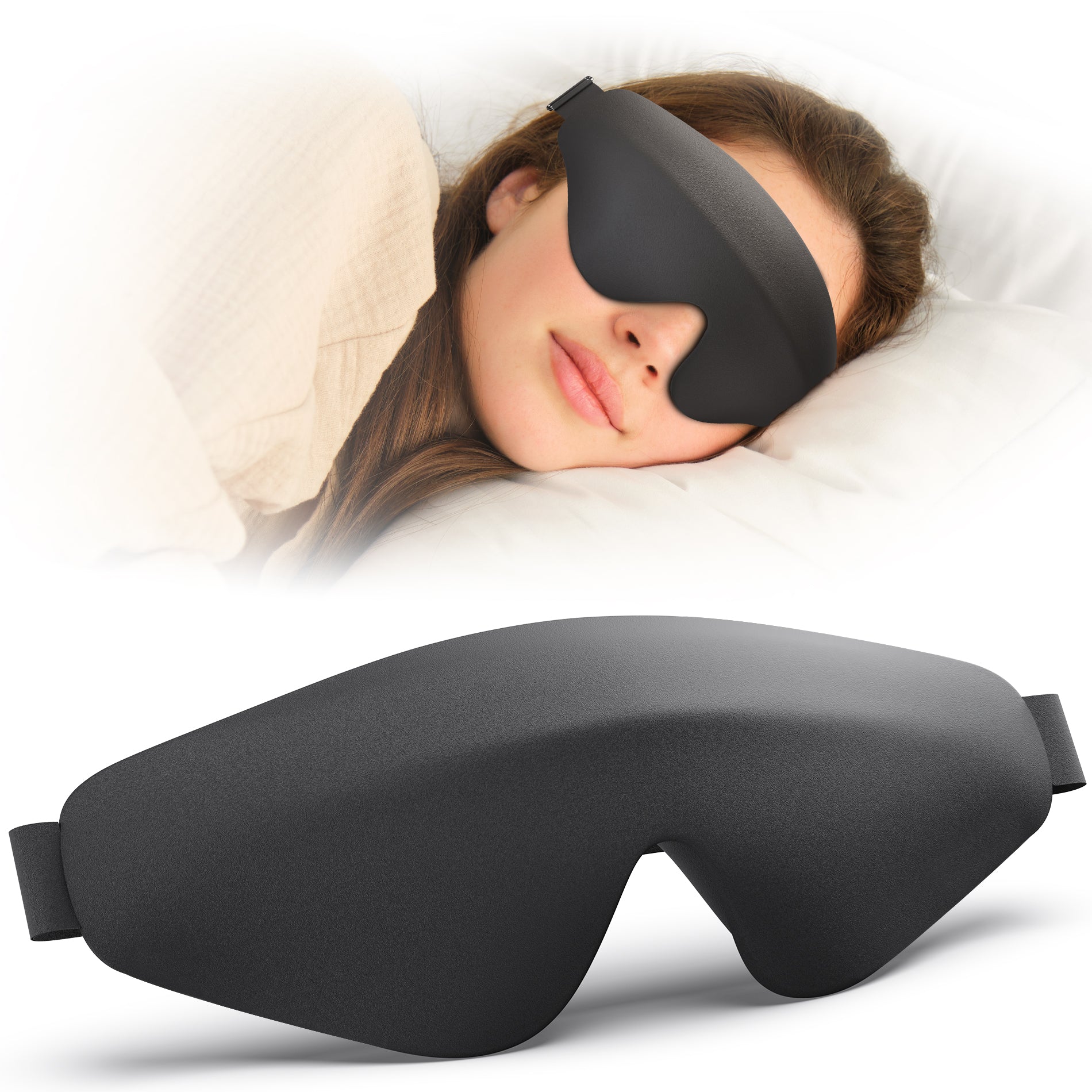 Pursay Air 睡眠用アイマスク ふわっと軽いフィット感×完全遮光