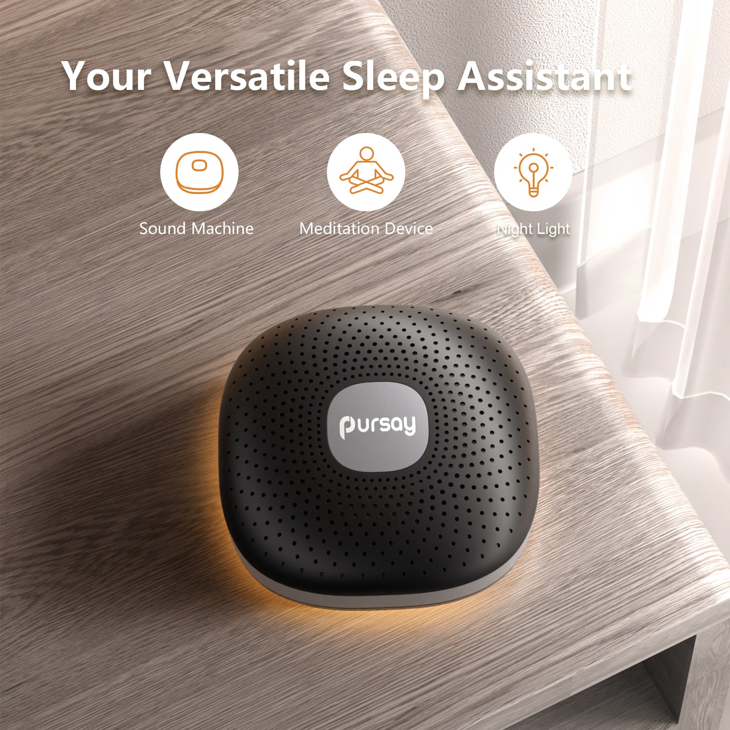 Pursay Portable Sound Machine for Sleep