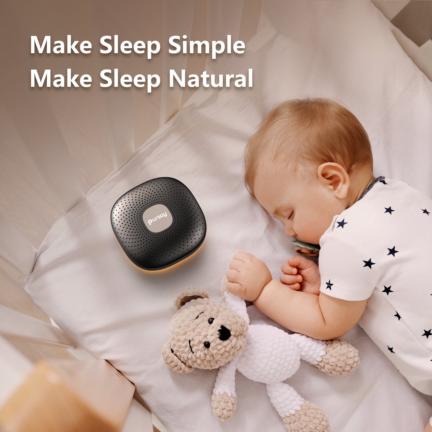 Pursay Portable Sound Machine for Sleep